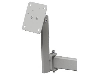 Flatscreen bracket for assembly on pivoted arm