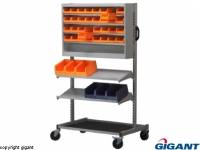 Tool Trolley with Cabinet and Shelves