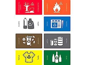 Adhesive Labels for waste identification