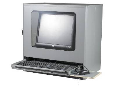 Computer terminal cabinet