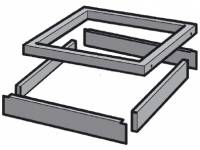 Base for Tool Drawer Unit 717 x 725 mm, Grey