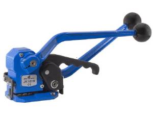 Strapping unit for steel strap