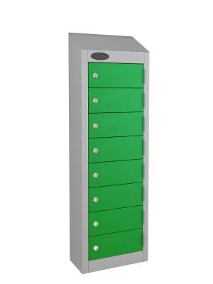 8 door wallet locker 5 green