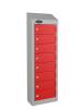 8 door wallet locker red5