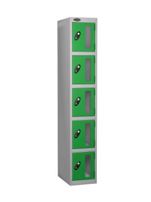 Probe-5-door-vision-panel-anti-stock-theft-locker-green