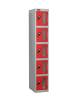 Probe-5-door-vision-panel-anti-stock-theft-locker-red