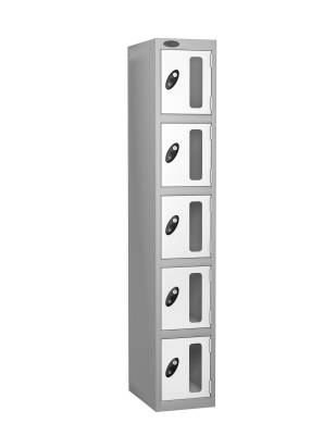 Probe-5-door-vision-panel-anti-stock-theft-locker-white