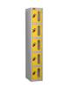 Probe-5-door-vision-panel-anti-stock-theft-locker-yellow
