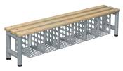 Cloakroom infant bench baskets type a