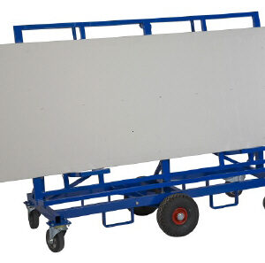 steel board trolley upright