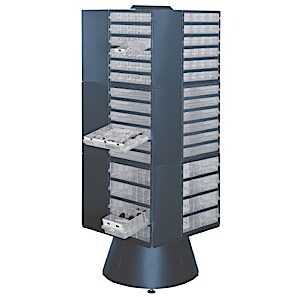 Floor carousel for storage cabinet depth 255 mm Raaco